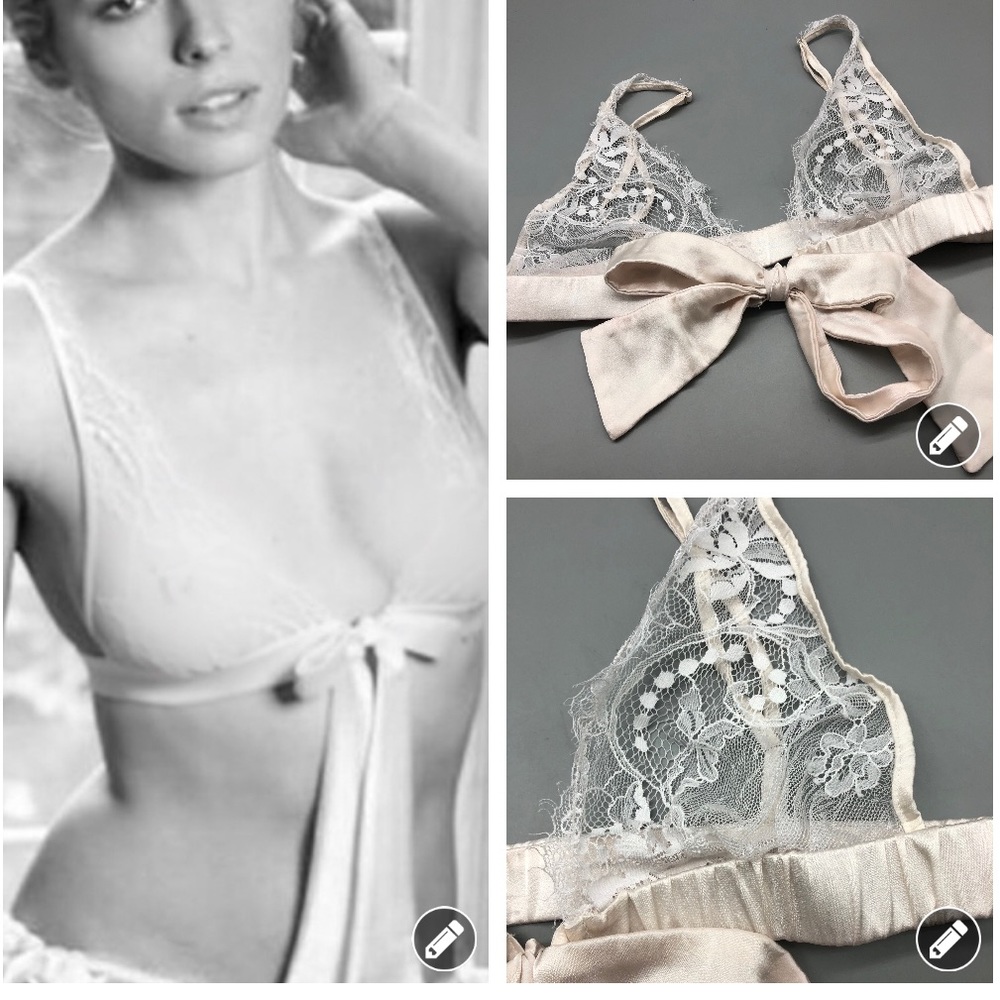 BHLDN Fleur England delicate lace bralette 5610